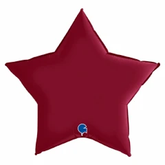 Воздушный фольгированный шар сатин, цвет cherry