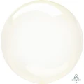 Воздушный шар (18/46 см) bubble б/рис, кристалл yellow, в упак, 1 шт