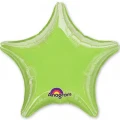 Воздушный фольгированный шар звезда, металлик, цвет limegreen