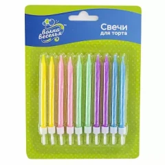 Воздушный набор свечей яркие цвета