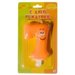Воздушный mc свеча цифра 7 улыбка цветная китай