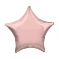 Воздушный фольгированный шар звезда, цвет  пастель pink