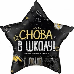 Воздушный фольгированный шар снова в школу